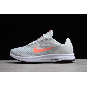 2019 Wmns Nike Downshifter 9 Grey Orange-White Running Shoes AQ7486-010 Shoes